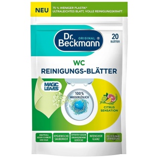 DR. Beckmann Magiczne listki do WC 20szt. Citrus