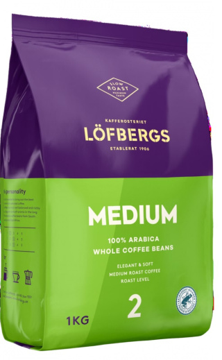 Lofbergs Kawa Ziarnista 1kg Medium Roast